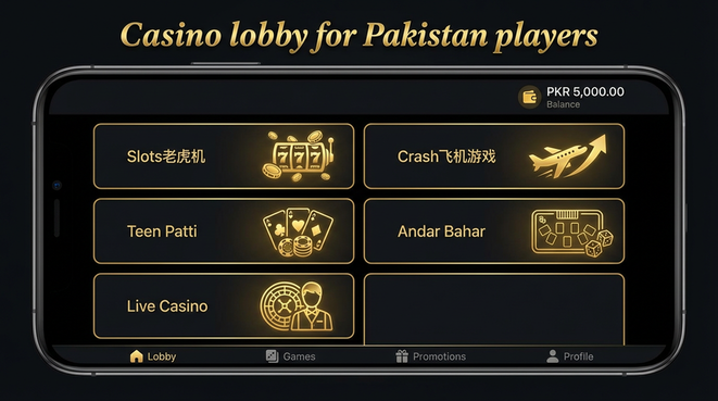 Lobby view of luck91 for Pakistan users - 4
